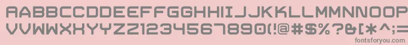 フォントTrivialBold – ピンクの背景に灰色の文字