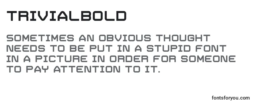 Обзор шрифта TrivialBold