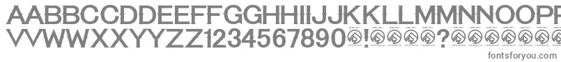 フォントTequilasunriseRegular – 白い背景に灰色の文字