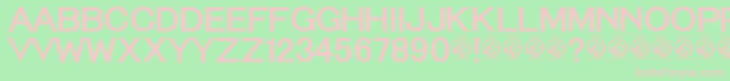 TequilasunriseRegular Font – Pink Fonts on Green Background