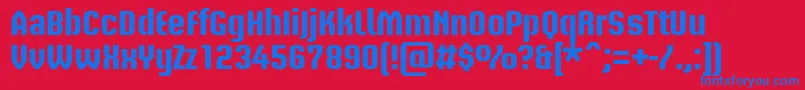 BriemakademistdBold Font – Blue Fonts on Red Background