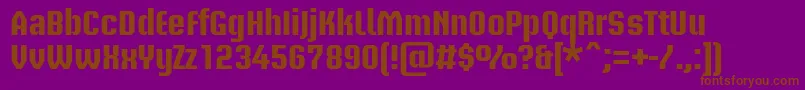 BriemakademistdBold Font – Brown Fonts on Purple Background