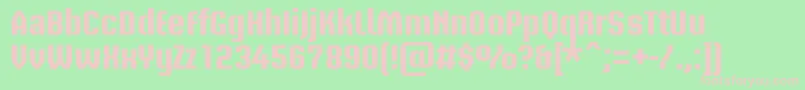 BriemakademistdBold Font – Pink Fonts on Green Background