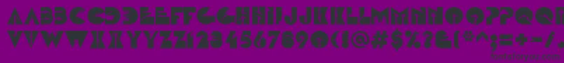 LinotypezootypeAir Font – Black Fonts on Purple Background