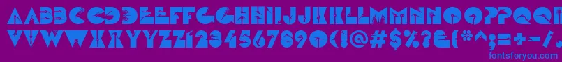 fuente LinotypezootypeAir – Fuentes Azules Sobre Fondo Morado