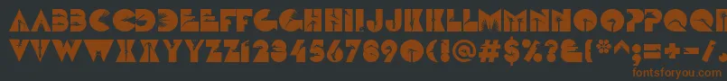 LinotypezootypeAir Font – Brown Fonts on Black Background