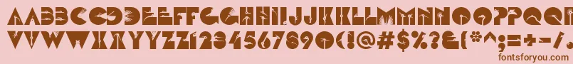 LinotypezootypeAir Font – Brown Fonts on Pink Background