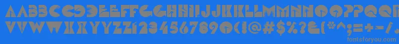 LinotypezootypeAir Font – Gray Fonts on Blue Background