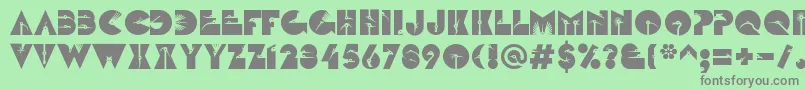 LinotypezootypeAir Font – Gray Fonts on Green Background