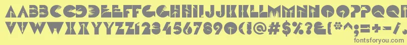 LinotypezootypeAir Font – Gray Fonts on Yellow Background