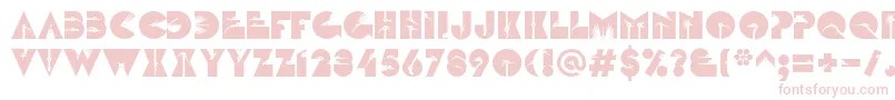 LinotypezootypeAir-Schriftart – Rosa Schriften auf weißem Hintergrund