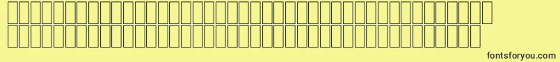 FsModern2 Font – Black Fonts on Yellow Background