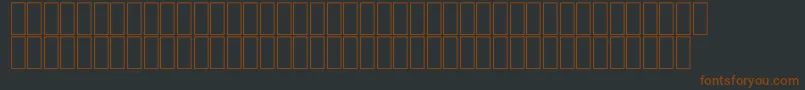 FsModern2 Font – Brown Fonts on Black Background