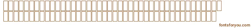 FsModern2 Font – Brown Fonts on White Background