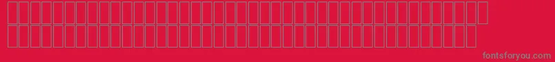 FsModern2 Font – Gray Fonts on Red Background