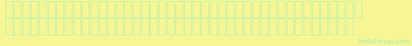 FsModern2フォントについての詳細 フォントFsModern2 – 黄色い背景に緑の文字