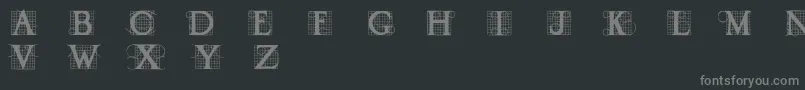 Draud Font – Gray Fonts on Black Background