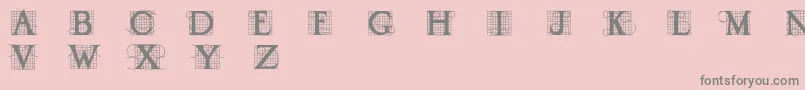 Draud Font – Gray Fonts on Pink Background