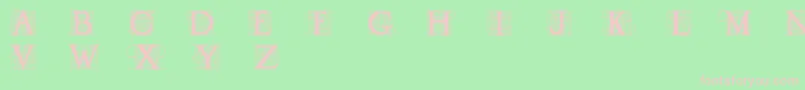 Draud Font – Pink Fonts on Green Background