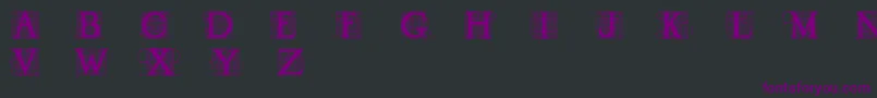 Draud Font – Purple Fonts on Black Background