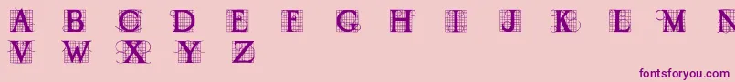 Draud Font – Purple Fonts on Pink Background