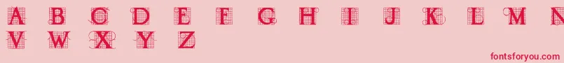 Draud Font – Red Fonts on Pink Background