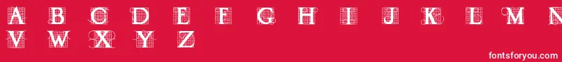 Draud Font – White Fonts on Red Background