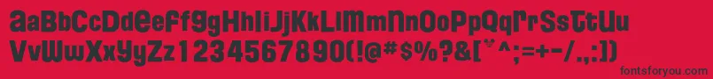 FloridaProjectPhaseTwo Font – Black Fonts on Red Background