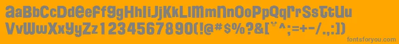 FloridaProjectPhaseTwo Font – Gray Fonts on Orange Background