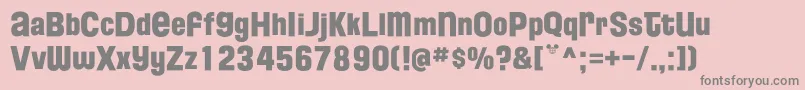 FloridaProjectPhaseTwo Font – Gray Fonts on Pink Background