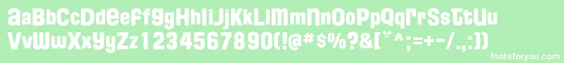 FloridaProjectPhaseTwo Font – White Fonts on Green Background