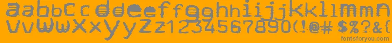 Weitere Informationen zur StockQuote-Schriftart StockQuote-Schriftart – Graue Schriften auf orangefarbenem Hintergrund