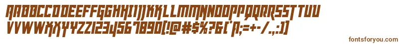 Шрифт Dangerflightcondital – коричневые шрифты на белом фоне