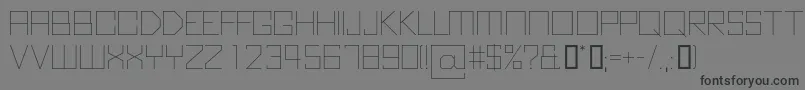 KubusThin Font – Black Fonts on Gray Background