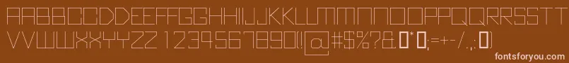 KubusThin Font – Pink Fonts on Brown Background