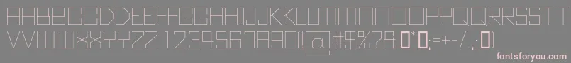 KubusThin Font – Pink Fonts on Gray Background