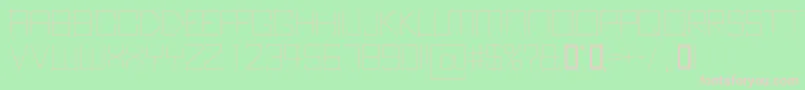 KubusThin Font – Pink Fonts on Green Background