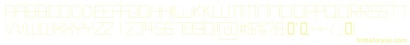 KubusThin-Schriftart – Gelbe Schriften