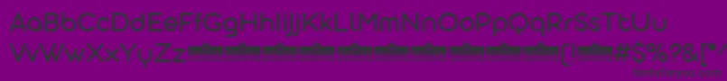 AristotelicaDisplayRegularTrial-Schriftart – Schwarze Schriften auf violettem Hintergrund
