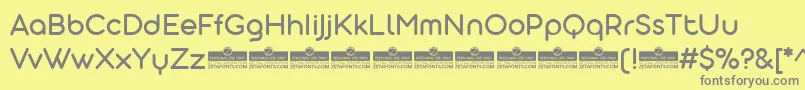 Więcej informacji o czcionce AristotelicaDisplayRegularTrial Czcionka AristotelicaDisplayRegularTrial – szare czcionki na żółtym tle