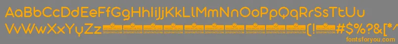 AristotelicaDisplayRegularTrial Font – Orange Fonts on Gray Background