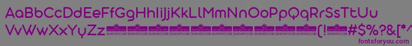 AristotelicaDisplayRegularTrial Font – Purple Fonts on Gray Background