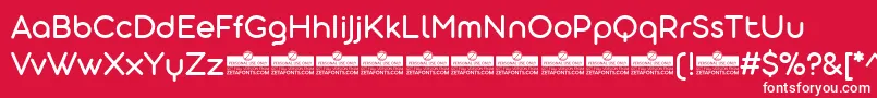 AristotelicaDisplayRegularTrial Font – White Fonts on Red Background