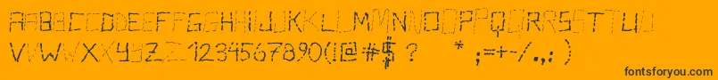 More about PisStutter Font PisStutter Font – Black Fonts on Orange Background