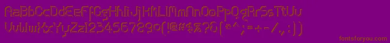 Zolofse Font – Brown Fonts on Purple Background