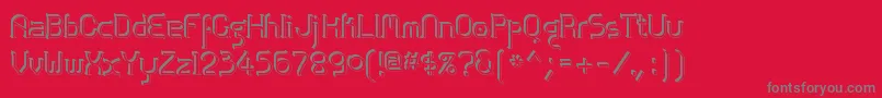 Zolofse Font – Gray Fonts on Red Background