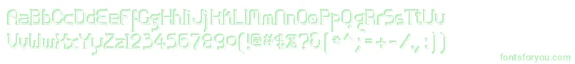 Zolofse Font – Green Fonts on White Background