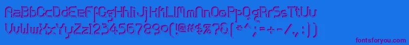 Zolofse Font – Purple Fonts on Blue Background