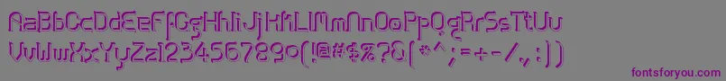 Zolofse Font – Purple Fonts on Gray Background