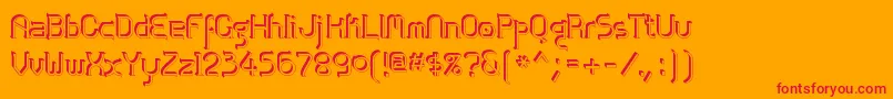 Zolofse Font – Red Fonts on Orange Background